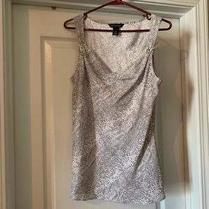 WHBM sleeveless grey top 10